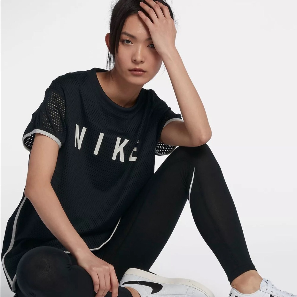 Nike Sportswear Short Sleeve Mesh Dress - Picture 5 of 7